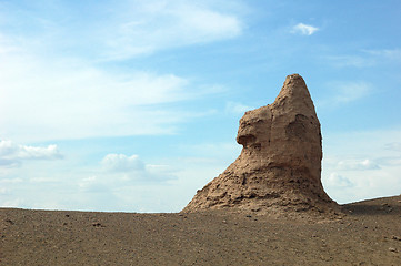 Image showing Scenery of an ancient castle like Sphinx