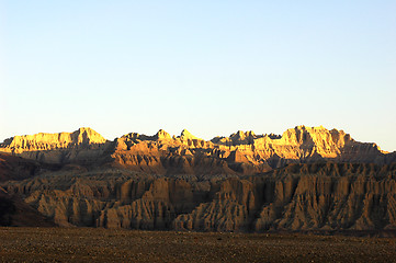 Image showing Landscape in the highlands of Tibet