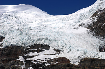 Image showing Glacier in snow mountains