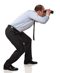 Image showing man with binocular