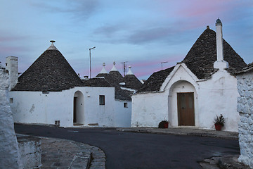 Image showing alberobello night view