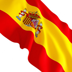 Image showing spanish flag on white