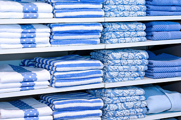 Image showing Blue towels