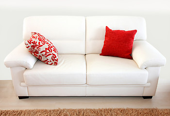 Image showing White sofa