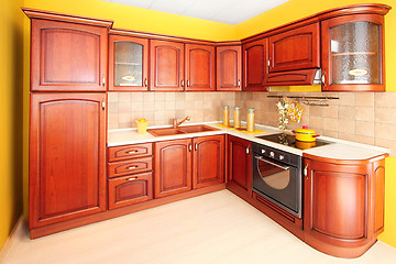 Image showing Wooden kitchen 2