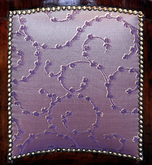 Image showing Purple upholster back