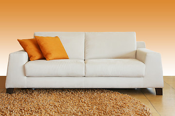 Image showing White sofa