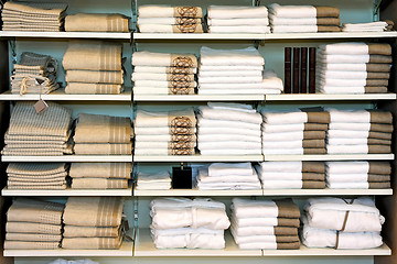 Image showing Towels shelf