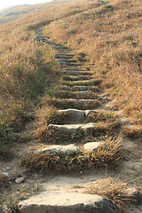 Image showing path through mountains 