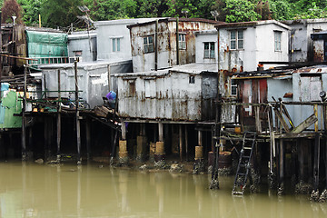 Image showing Tai O, A small fishing village in Hong Kong 