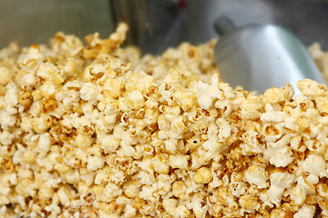 Image showing Image of pop corn closeup 