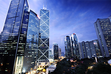 Image showing office building at night