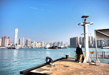 Image showing dock in city