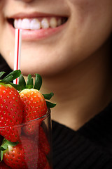 Image showing stawberry juice