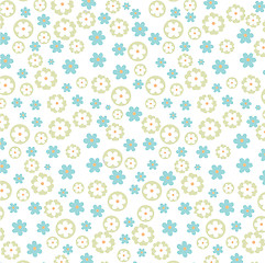 Image showing vector blue flowers background