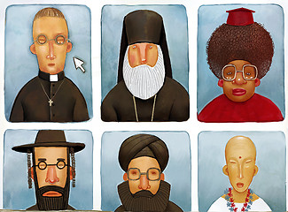 Image showing priests