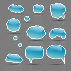 Image showing Glare vector bubbles set