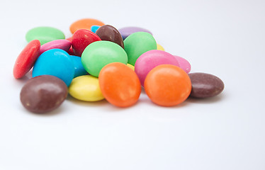 Image showing chocolate coloured candy beans