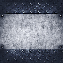 Image showing old grungy metal background