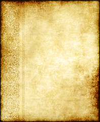 Image showing old ornate paper parchment