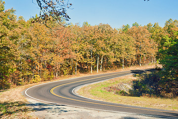 Image showing autumn or fall highway