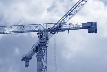 Image showing Tall cranes