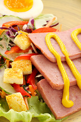 Image showing Spam And Salad