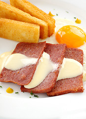 Image showing Cheese Sauce And Spam