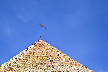 Image showing Roof of an old tower