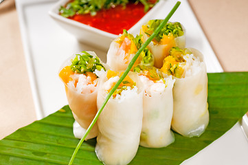 Image showing vietnamese style summer rolls