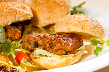 Image showing mini chicken burgers