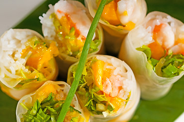 Image showing vietnamese style summer rolls