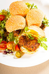 Image showing mini chicken burgers