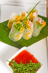 Image showing vietnamese style summer rolls
