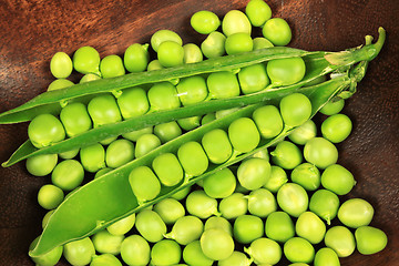 Image showing Green peas