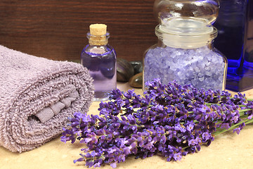 Image showing Lavender spa