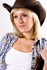 Image showing pretty western woman