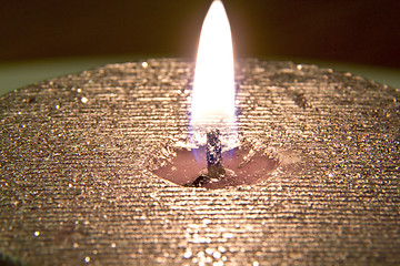 Image showing Burning candle light