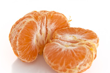Image showing Pealed mandarin orange