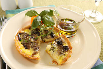 Image showing Mushroom Quiche