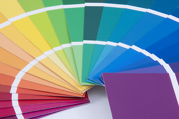 Image showing Paint Samples - Close Up