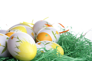 Image showing Painted easter eggs 