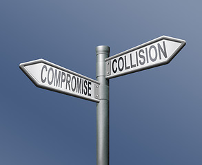 Image showing road sign compromise