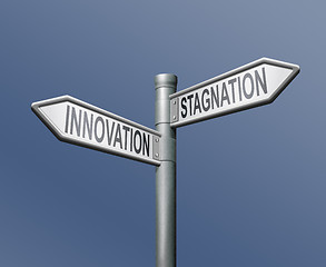 Image showing roadsign innovation stagnation