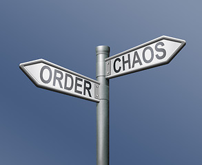 Image showing road sign order chaos