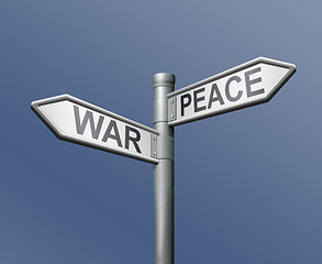 Image showing war peace