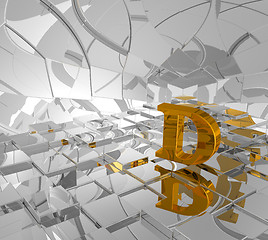 Image showing golden letter d