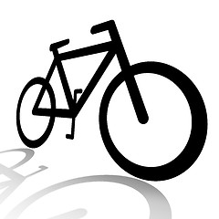 Image showing Bicycle silhouette