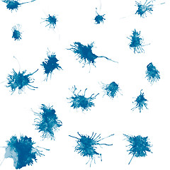 Image showing Ink splashes