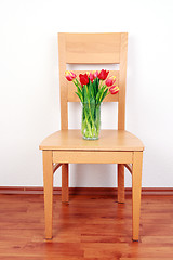 Image showing Chair with flowers